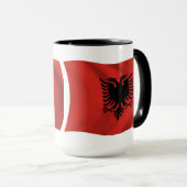Mug du drapeau de l'Albanie (Devant droit)