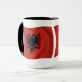 Mug du drapeau de l'Albanie (Devant gauche)