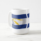 Mug du drapeau de l'atoll Johnston (Devant gauche)