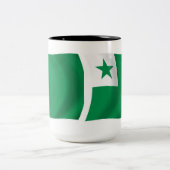 Mug du drapeau de l'espéranto (Centre)