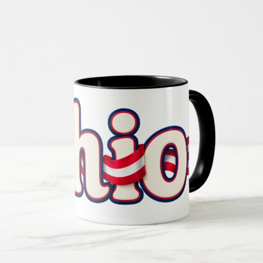 Mug du drapeau de l'Ohio (Devant droit)