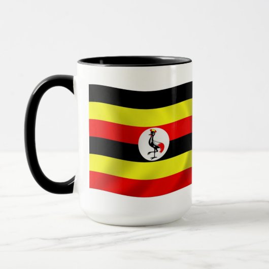 Mug du drapeau de l'Ouganda (Gauche)
