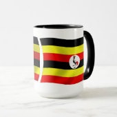 Mug du drapeau de l'Ouganda (Devant droit)