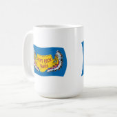 Mug du drapeau des Assiniboines de Fort Peck (Devant gauche)