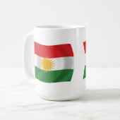 Mug du drapeau du Kurdistan (Devant gauche)
