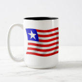 Mug du drapeau du Liberia (Gauche)
