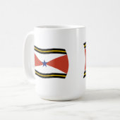 Mug du drapeau du peuple Akha (Devant gauche)