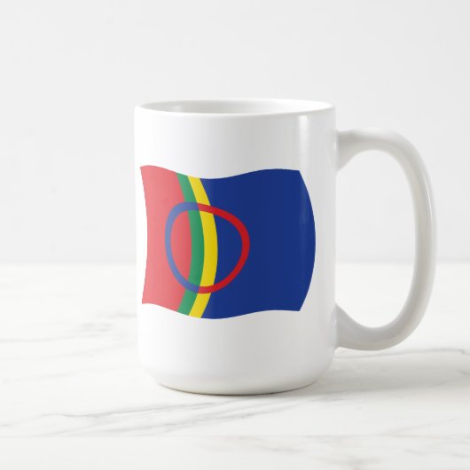 Mug du drapeau du peuple Sami (Droite)