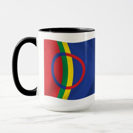 Mug du drapeau du peuple Sami (Gauche)