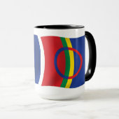 Mug du drapeau du peuple Sami (Devant droit)