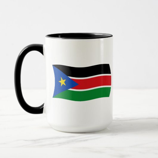 Mug du drapeau du Soudan du Sud (Gauche)