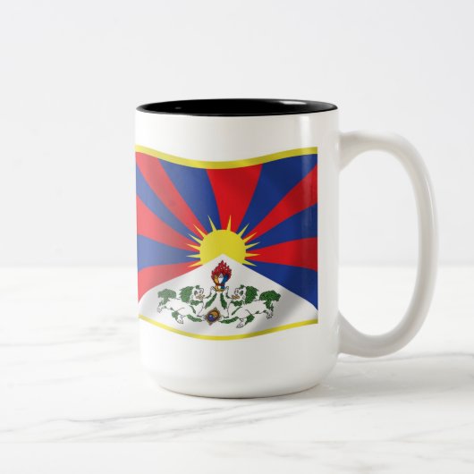 Mug du drapeau du Tibet (Droit)