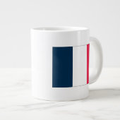 Mug du drapeau français avec le nom de l'hymne nat (Devant droit)