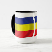 Mug du drapeau khmer Kampuchea Krom (Devant gauche)