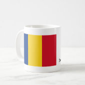 Mug du drapeau roumain et nom de l'hymne (Devant gauche)