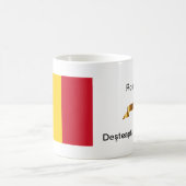 Mug du drapeau roumain et nom de l'hymne (Centre)