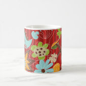 Mug du jardin floral rouge (Centre)