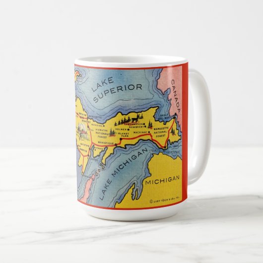 Mug du lac Michigan (Devant droit)