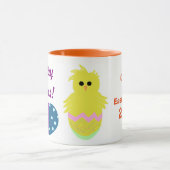 Mug Du lapin de Pâques Pink Green Chick Keepsaké (Centre)