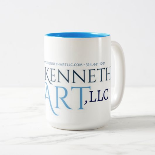 Mug du logo d'art FK (Devant droit)
