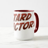 Mug du logo de la fabrique Bastard - Rouge (Devant droit)