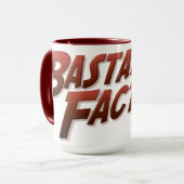 Mug du logo de la fabrique Bastard - Rouge (Devant gauche)