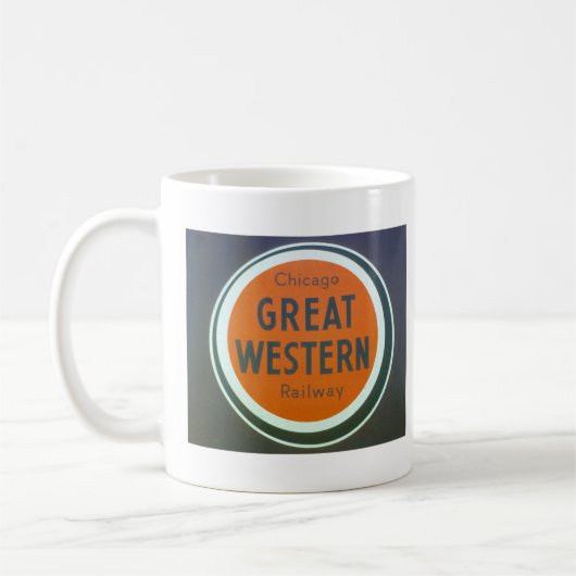 Mug du logo du chemin de fer vintage (Gauche)