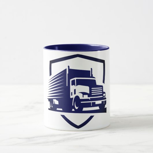 Mug du logo du conducteur de camion (Centre)