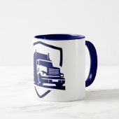 Mug du logo du conducteur de camion (Devant droit)