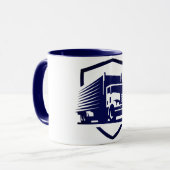 Mug du logo du conducteur de camion (Devant gauche)
