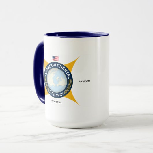 Mug du logo ferroviaire intercontinental (Devant gauche)