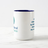 Mug du logo IVH - Deux tons - Marine (Centre)