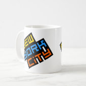 Mug du logo rétro de New York (Devant gauche)