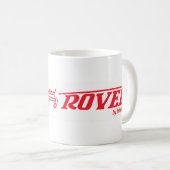 Mug du logo rouge et Rover (Devant droit)