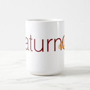Mug du logo Saturn Text