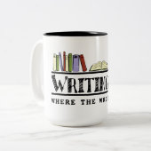 Mug du logo Writing.Com (Devant gauche)