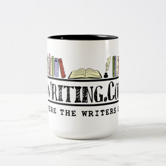 Mug du logo Writing.Com (Centre)