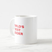 Mug du meilleur leader du monde (Devant gauche)