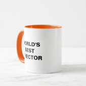 Mug du meilleur réalisateur personnalisé pour ciné (Devant gauche)