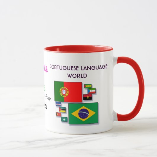 Mug du monde de la langue portugaise (Droite)