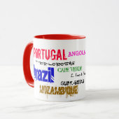 Mug du monde de la langue portugaise (Devant gauche)