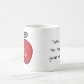 Mug du nom de l'enseignant personnalisé (Centre)