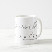 Mug du nom du peptide Aaryan (Devant droit)
