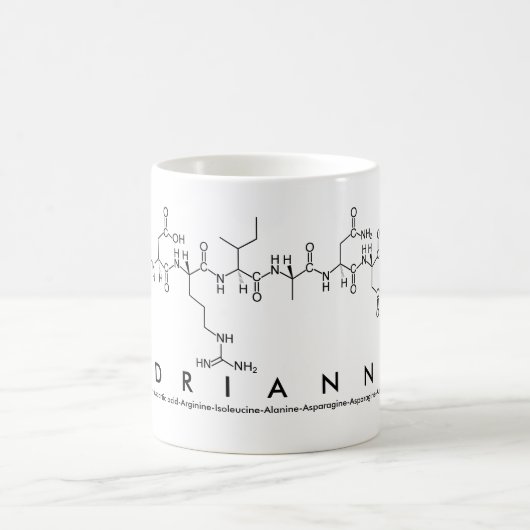 Mug du nom du peptide Adrianna (Centre)