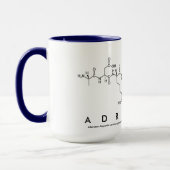 Mug du nom du peptide Adrianna (Gauche)