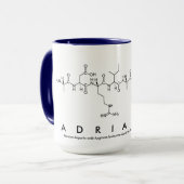 Mug du nom du peptide Adrianna (Devant gauche)