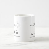 Mug du nom du peptide aled (Centre)