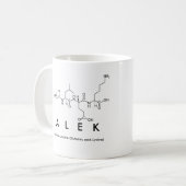 Mug du nom du peptide Alek (Devant gauche)