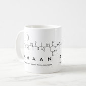 Mug du nom du peptide Amaan (Devant gauche)