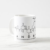 Mug du nom du peptide Andreas (Devant gauche)